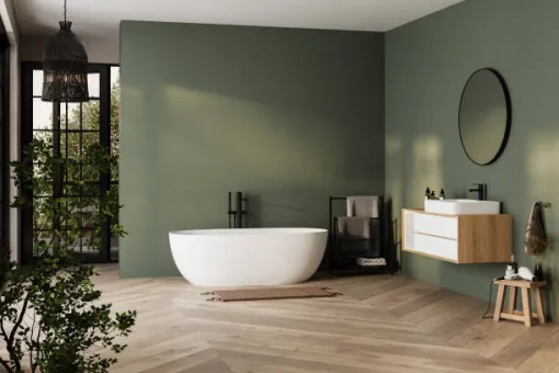 Rénovation complète de salle de bain à Veauche, Saint-Étienne, Design & Bain